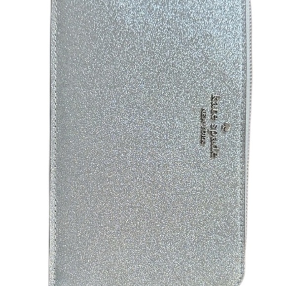 Kate Spade Metallic Silver Clutch. NWOT - Picture 3 of 6